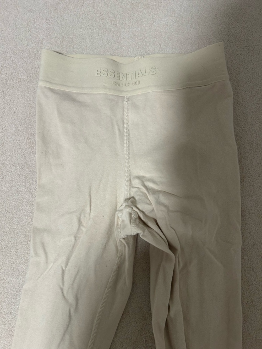 Essentials Kids Cream-Colored Leggings